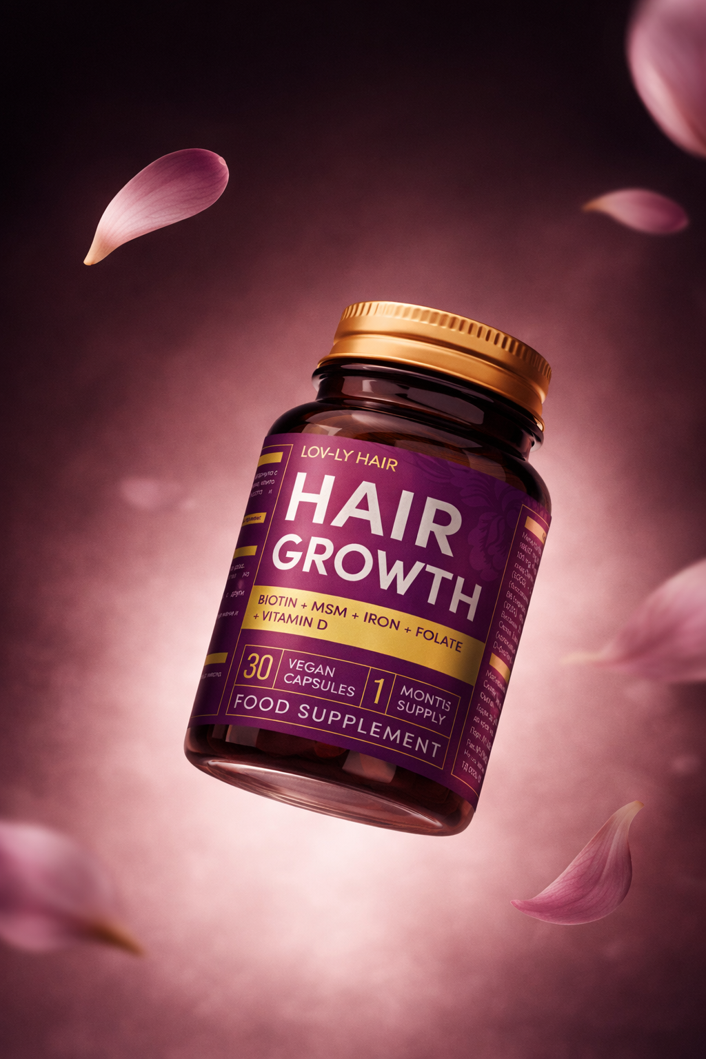 Хранителна добавка за растеж LOV-LY HAIR GROWTH